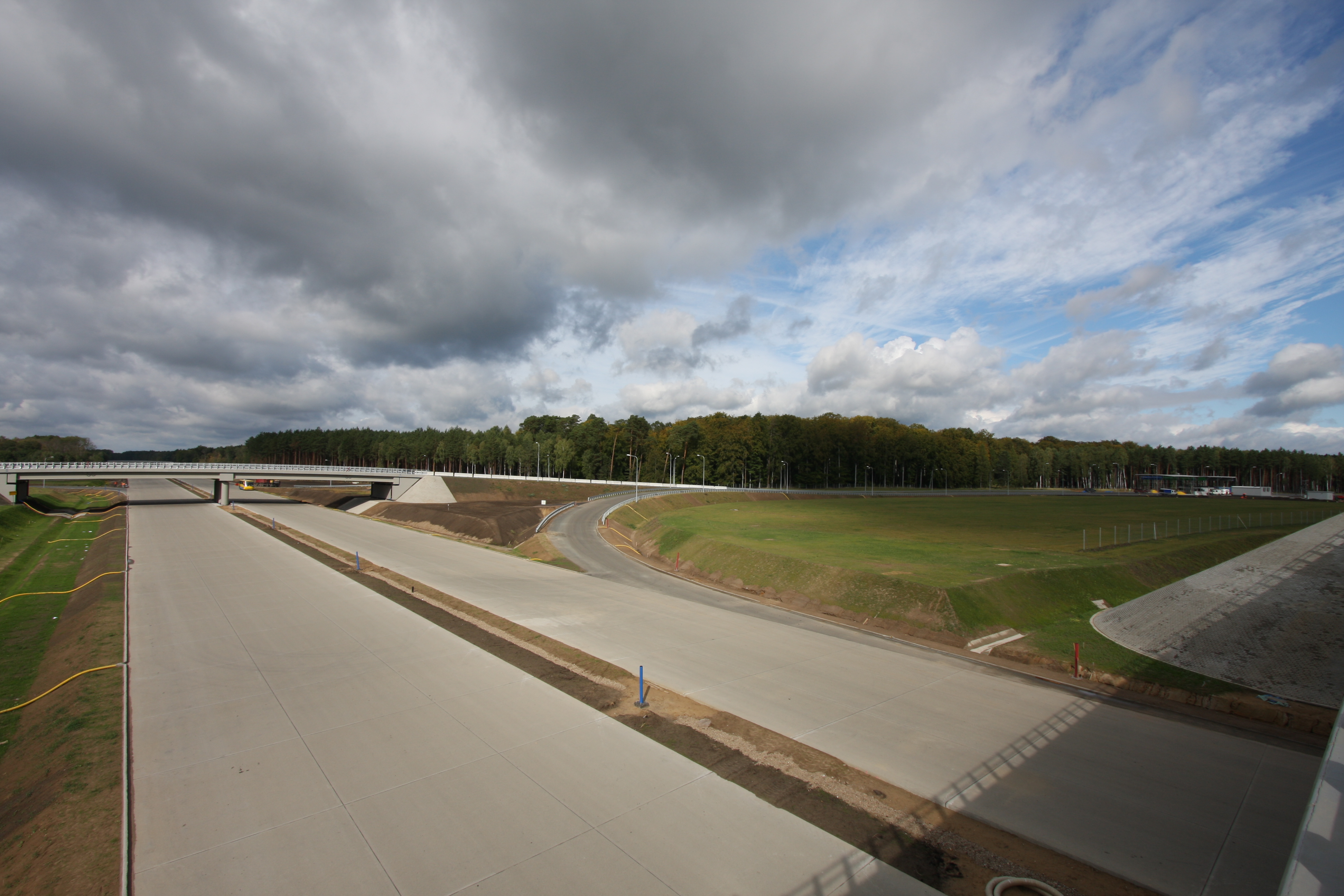 Autobahnbau in Polen; Foto: Wikimedia.Commons, Silu