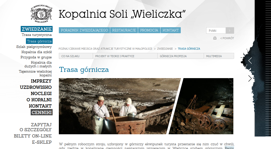 Ausstellungen, Events und Konzepte in Polen, Foto: Screenshot www.kopalnia.pl