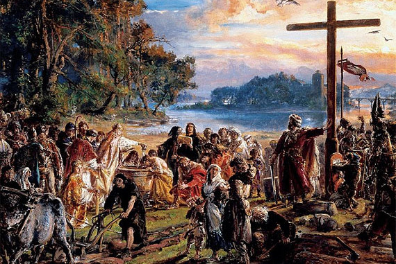 Christianisierung Polens 966, Gemälde Jan Matejko