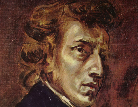 Frédéric Chopin, Gemälde von Eugène Delacroix