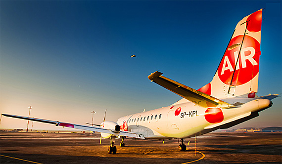 SAAB 340A fliegt nach Olsztyn-Mazury