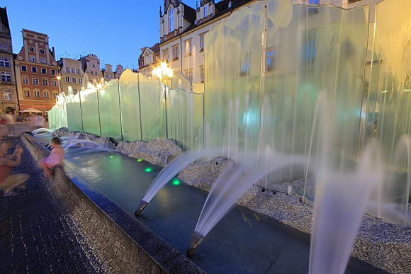 Wasserspiele Ostrow Tumski, Wroclaw