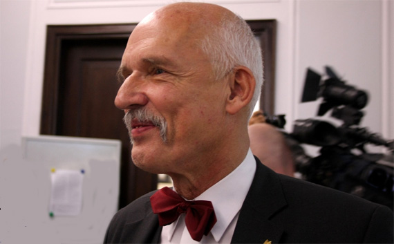 Der polnische EU-Abgeordnete Janusz Korwin-Mikke, Foto: Piotr Drabik, CC BY 2.0